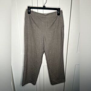 Talbots Light Gray Wool Blend Lined Ankle Trousers Women's Size 12